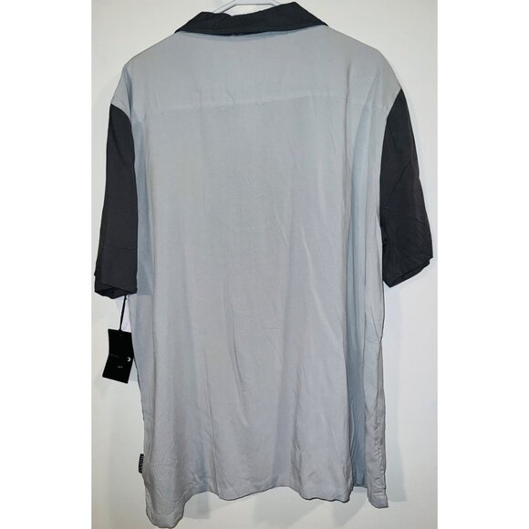 New Brooklyn Cloth Mens Two-Tone Gray Button-Up Shirt In Large Size - Picture 2 of 4